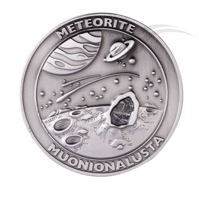 우주 여행 운석 달 플랫폼 금속 동전 수집품 40mm 신 구리