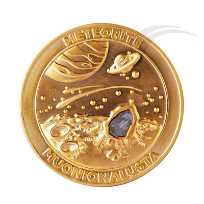 우주 여행 운석 달 플랫폼 금속 동전 수집품 40mm 신 구리